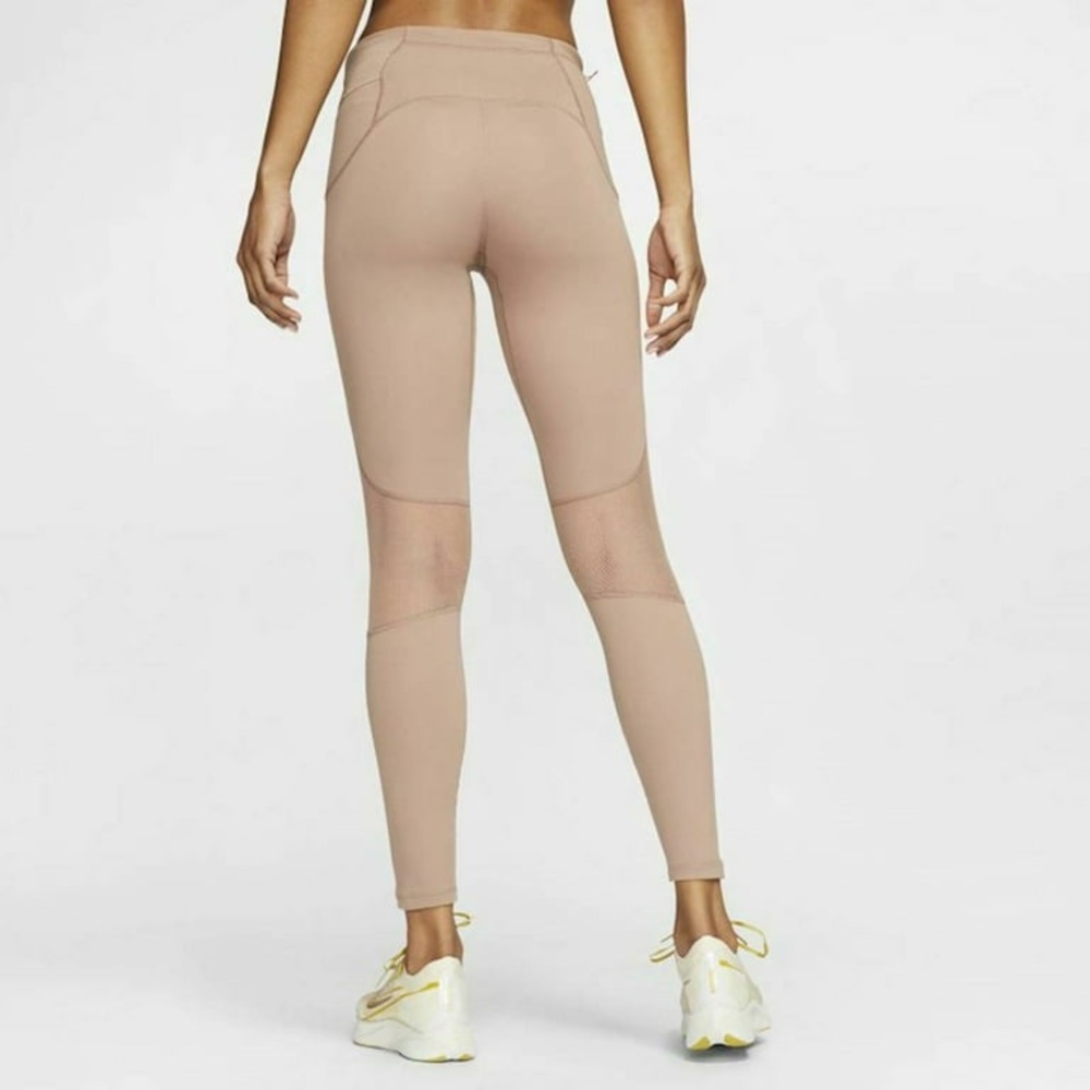 NIKE Speed Icon Clash in Desert Dust 7/8 Running Legging Women's Size M - Picture 2 of 16